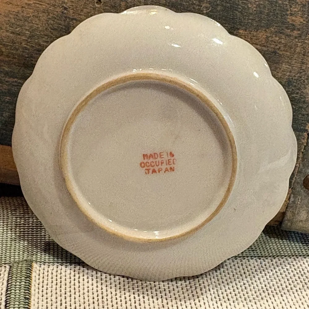 Williamsburg Va. Governor's Palace Mini Plate/Saucer occupied Japan VNTG